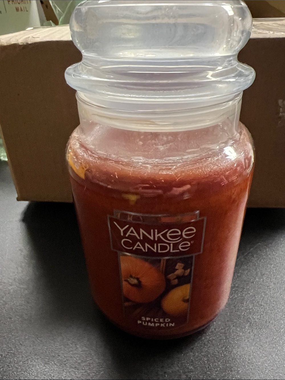 Yankee Candle Spiced Pumpkin Jar Candle - Deep Orange